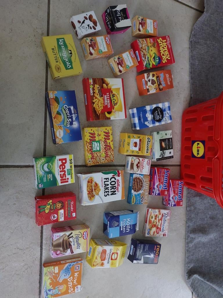 Lidl mini boodschappen met winkelmandje, Ophalen of Verzenden