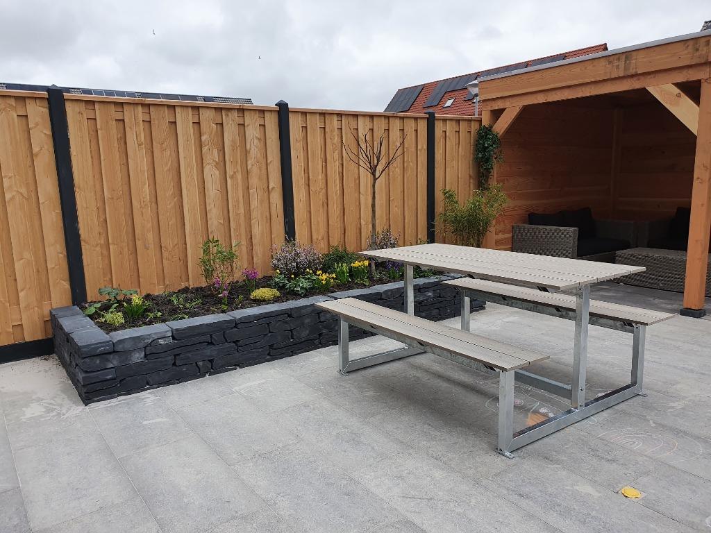 Picknicktafel lifetime, verzinkt met composiet planken, Ophalen of Verzenden, Nieuw, Overige materialen