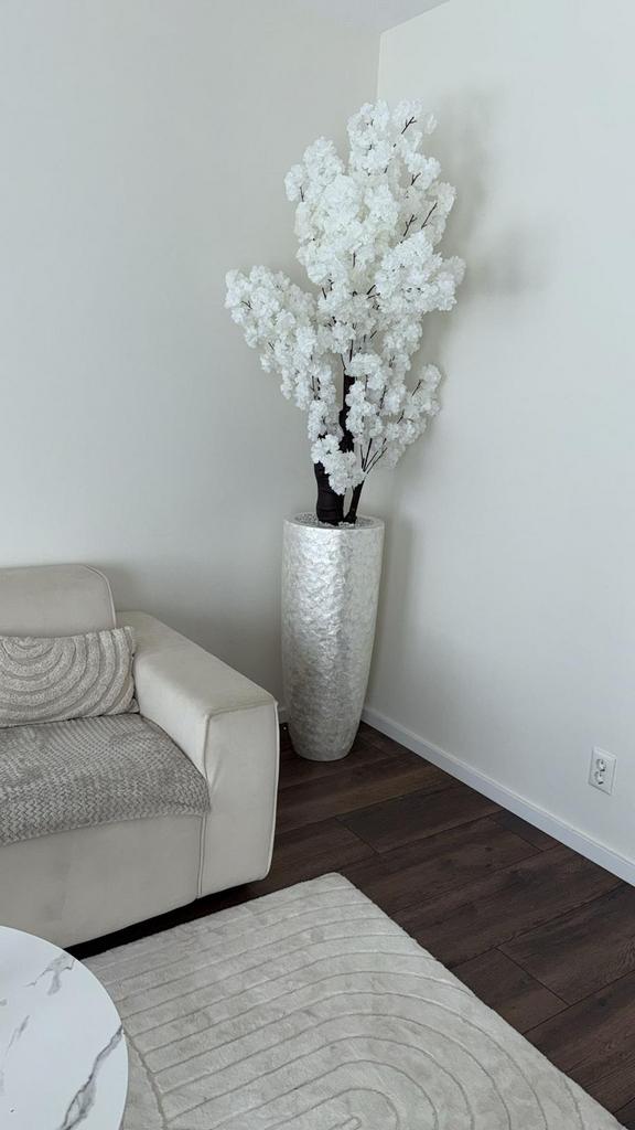 Mooi schelpenvazen met bloesem boom, Huis en Inrichting, Woonaccessoires | Vazen, Ophalen of Verzenden, Zo goed als nieuw