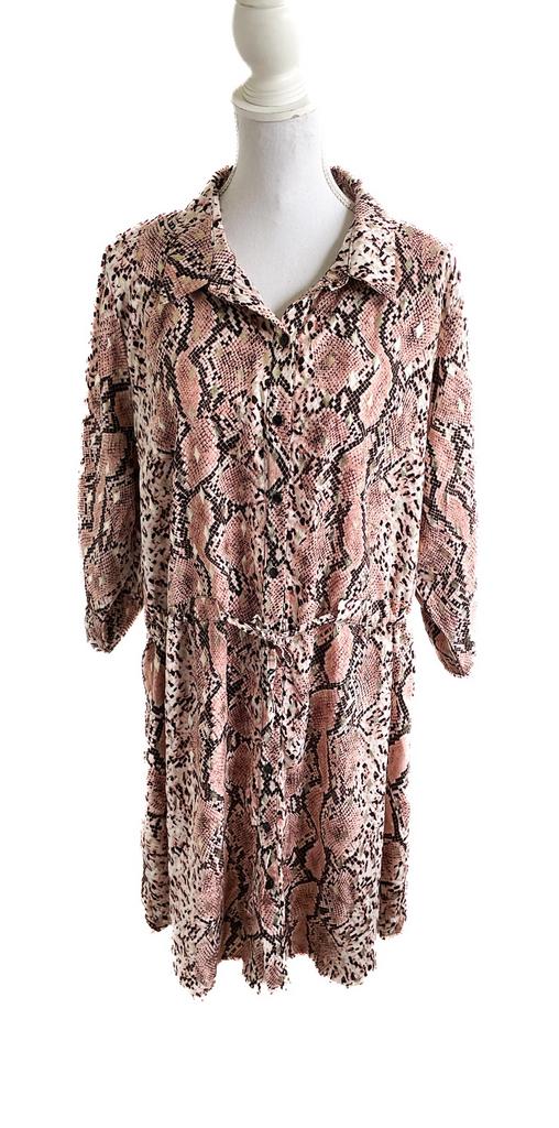 SALE Mooie jurk van Paprika 50, Kleding | Dames, Grote Maten, Jurk, Ophalen of Verzenden, Zo goed als nieuw, Roze