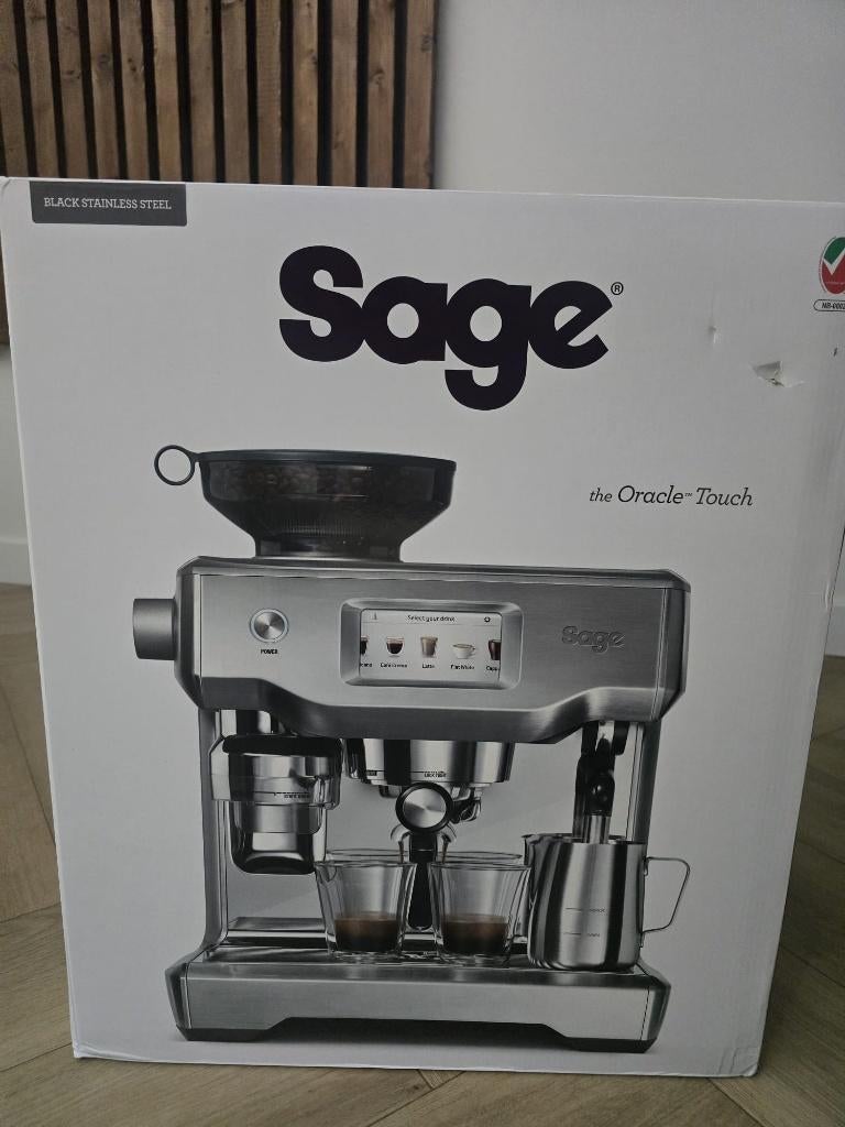 NIEUW IN DOOS: Sage Oracle Touch - Black Stainless Steel, Witgoed en Apparatuur, Koffiezetapparaten, Ophalen, Nieuw, Espresso apparaat