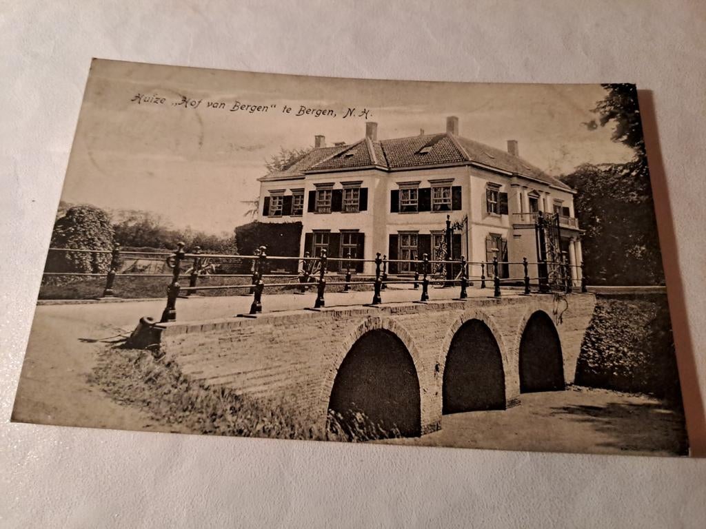 Bergen,  Hof van Bergen, gelopen, Ophalen of Verzenden, Voor 1920, Noord-Holland