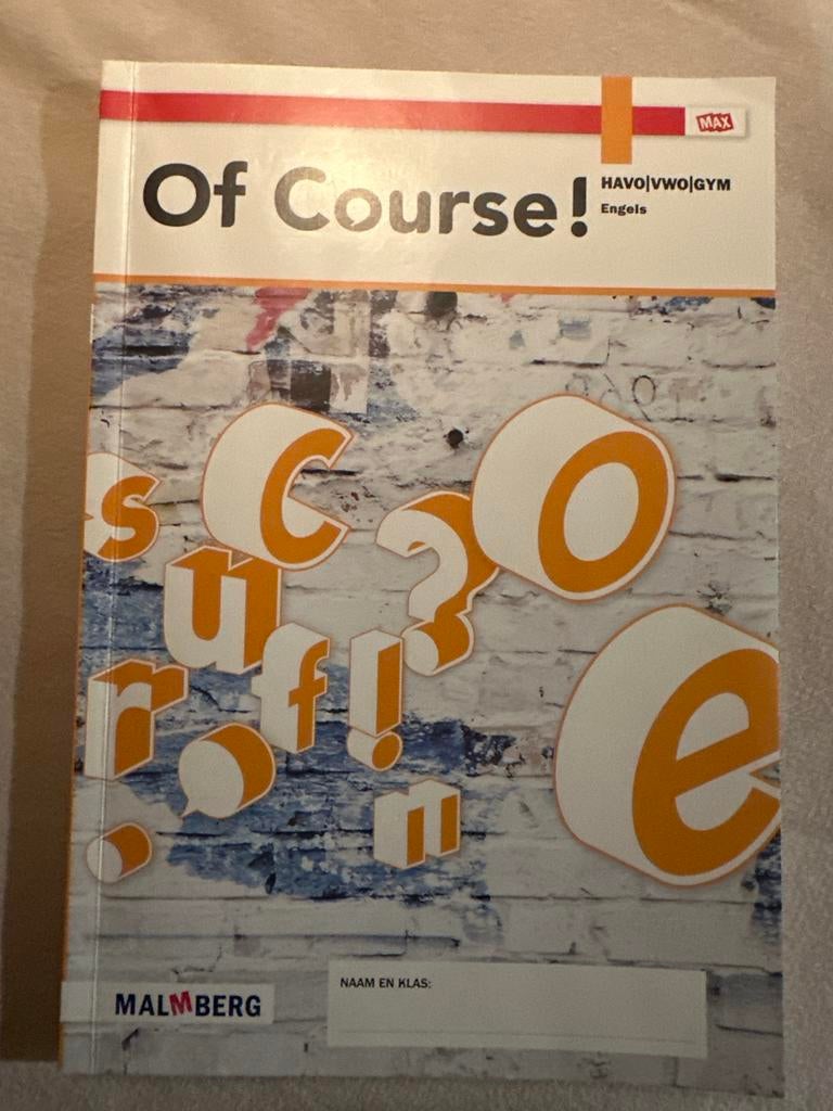 Of Course! HAVO|VWO|GYM Engels - Leerboek, Ophalen of Verzenden, Zo goed als nieuw, HAVO, Engels
