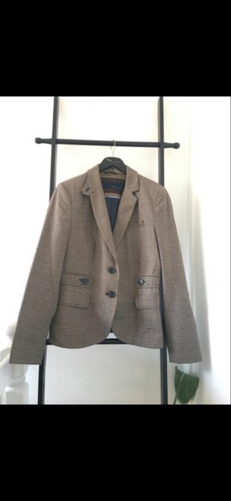 Zara blazer, Bruin, Maat 42/44 (L), Ophalen of Verzenden, Zo goed als nieuw