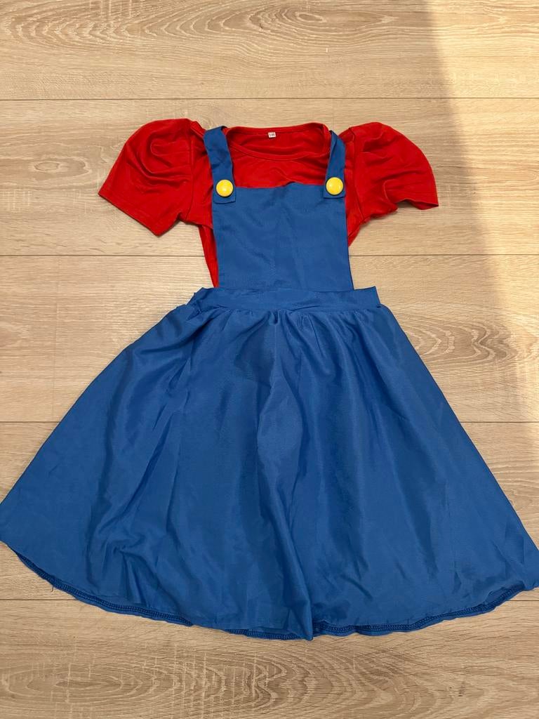 Super Mario Jurkje - Maat 140, Kinderen en Baby's, Carnavalskleding en Verkleedspullen, Ophalen of Verzenden, Gebruikt, 134 t/m 140