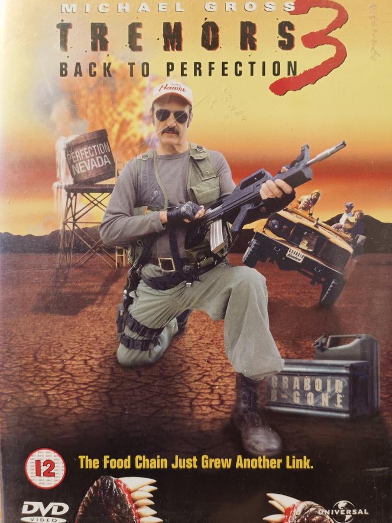 Tremors 3 Back to Perfection Dvd UK Import ZGAN!!, Vanaf 12 jaar, Ophalen of Verzenden, Zo goed als nieuw, Monsters