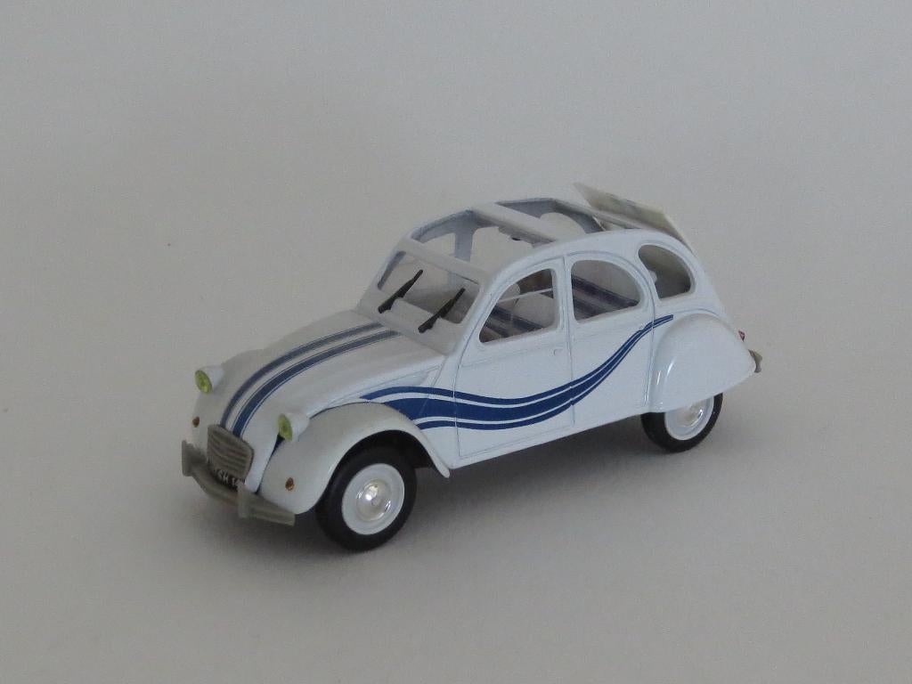 Citroën 2cv6 Transat, Norev, 1:43, izgst, dakje incompleet, Hobby en Vrije tijd, Modelauto's | 1:43, Ophalen of Verzenden, Gebruikt