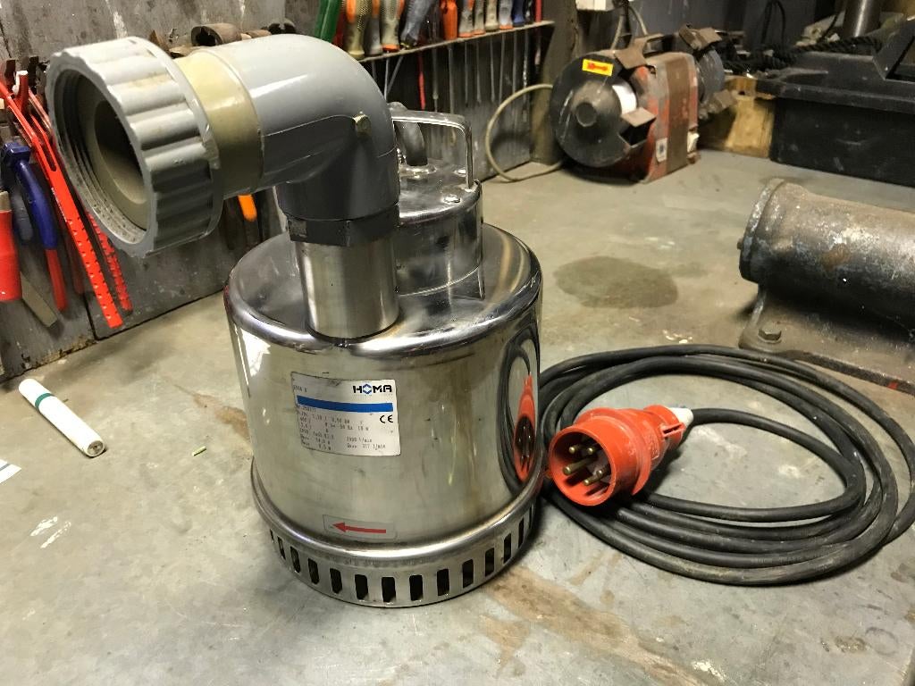 Waterpomp  RVS.  Merk Homa. 380-400V. Krachtstroom. 19m3/uur, Tuin en Terras, Waterpompen, Ophalen of Verzenden, Zo goed als nieuw