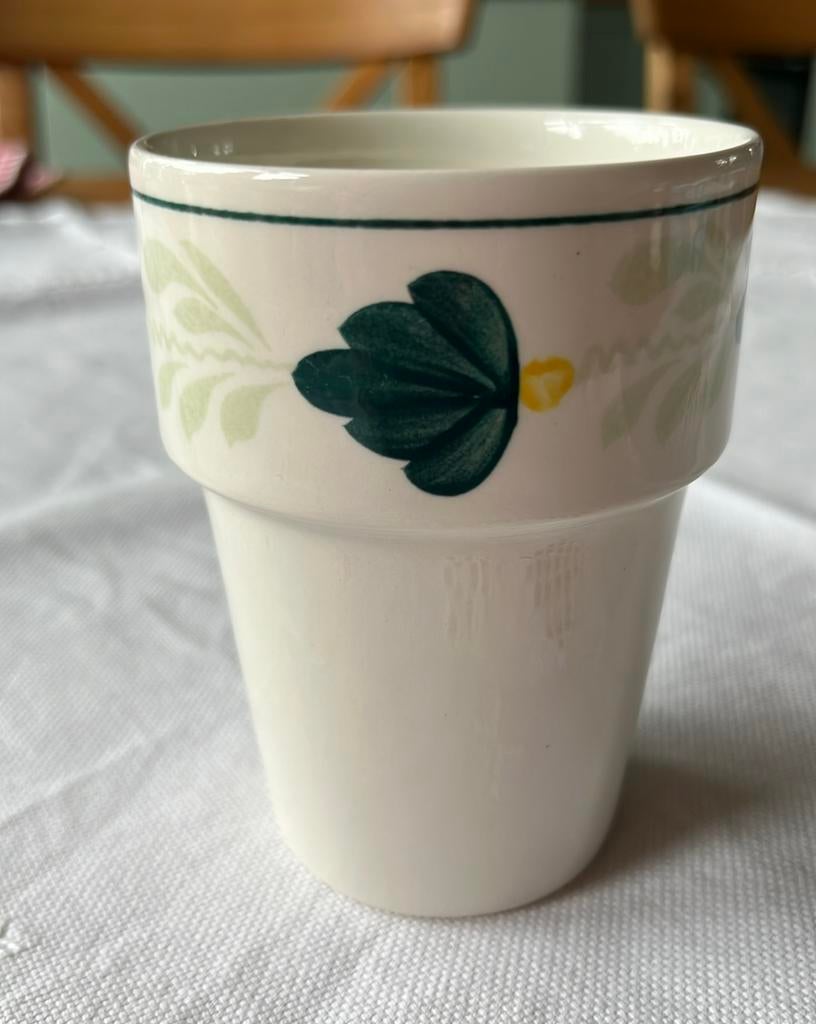 Royal Boch Aquarelle Boerenbont beker, Overige typen, Ophalen of Verzenden, Zo goed als nieuw, Aardewerk