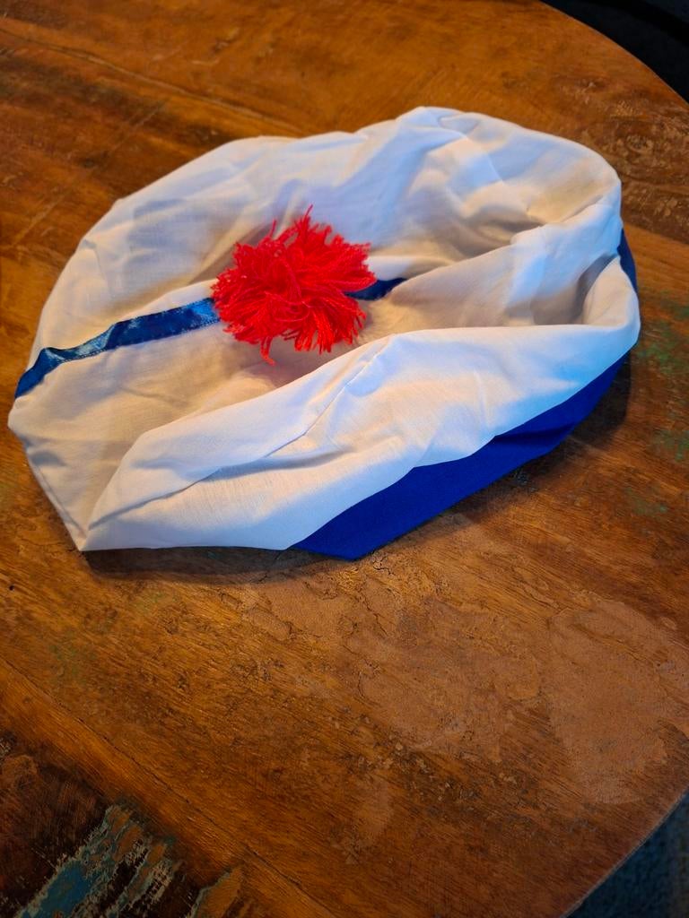 Carnavals Matrozen Muts, matroos, Ophalen of Verzenden, Zo goed als nieuw