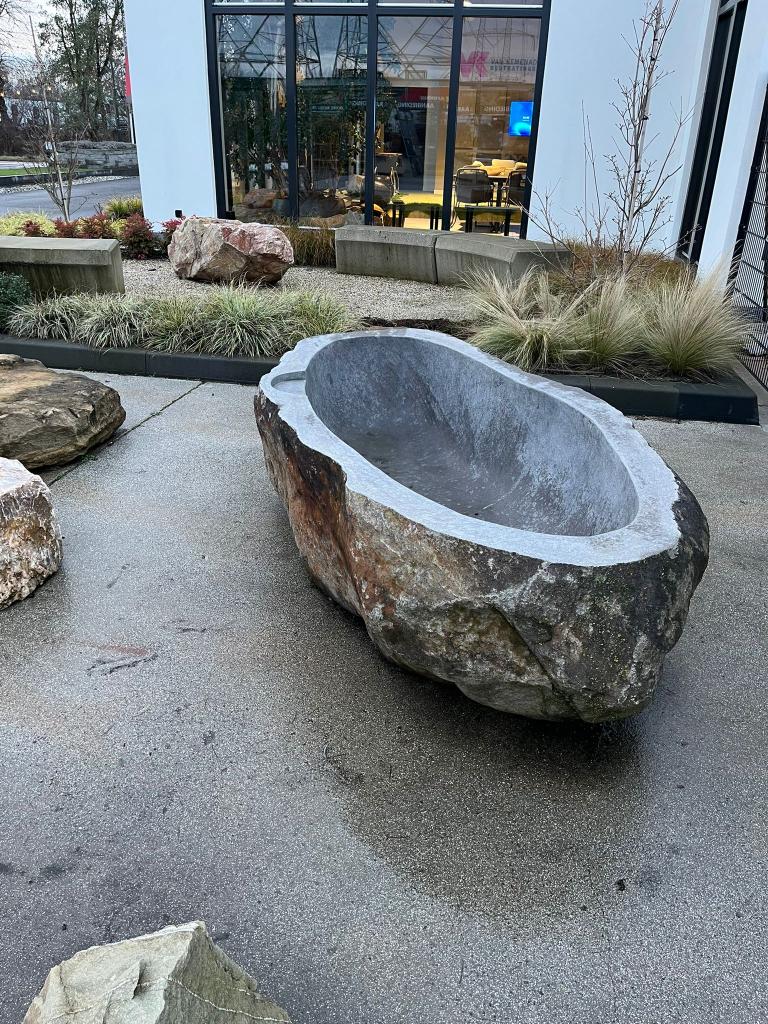 natuursteen badkuip groot, Ophalen of Verzenden, Wastafel