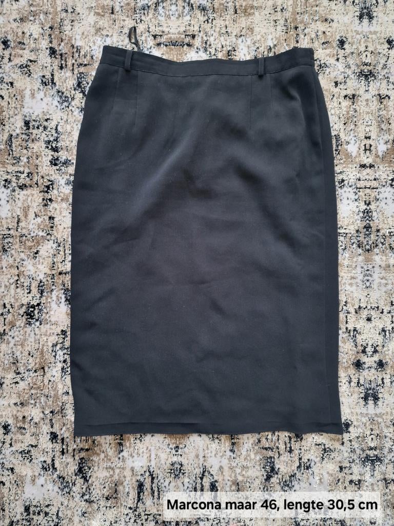 Marcona maat 46 zwart rok, Zwart, Maat 46/48 (XL) of groter, Ophalen of Verzenden, Zo goed als nieuw