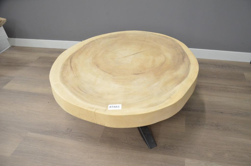 Suar salontafel 100 cm met spinpoot- BT883, Overige materialen, Vierkant, Nieuw, Minder dan 50 cm
