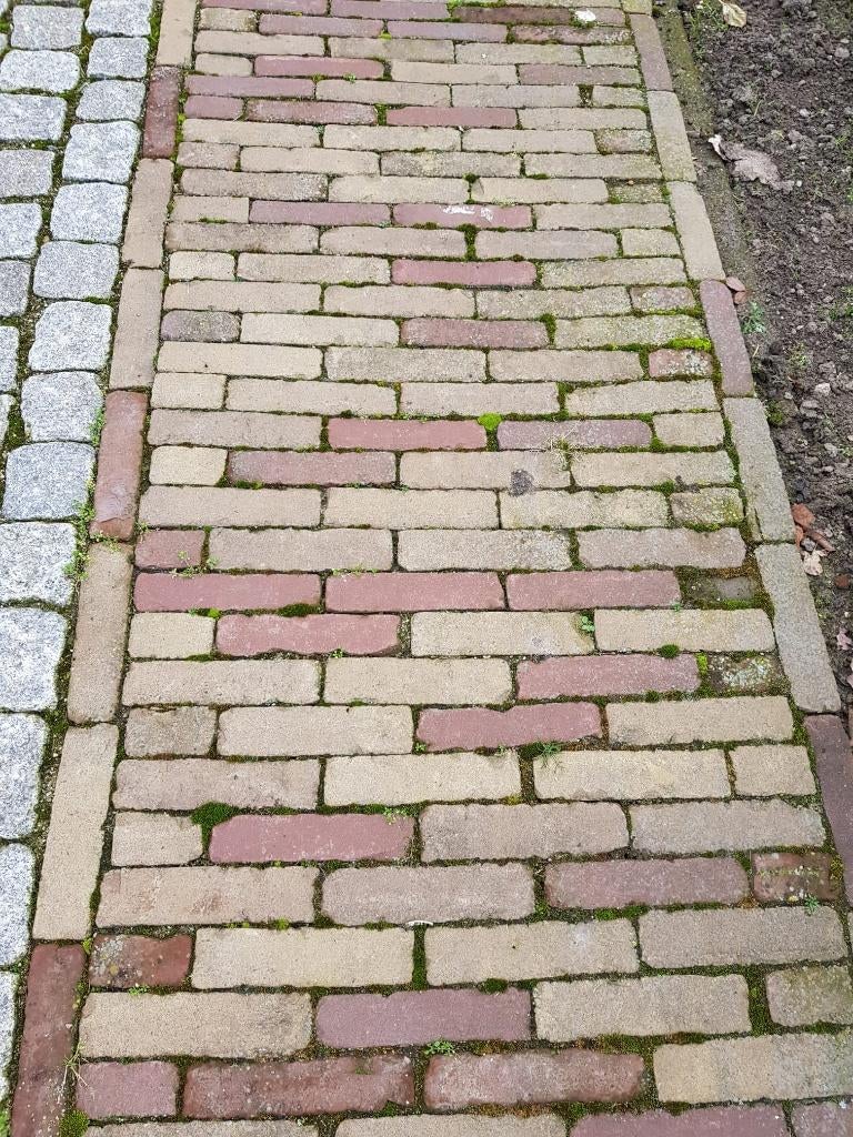 Hardgebakken klinkers 23 m2 (5 duimers), Ophalen, Overige materialen, Gebruikt, Klinkers