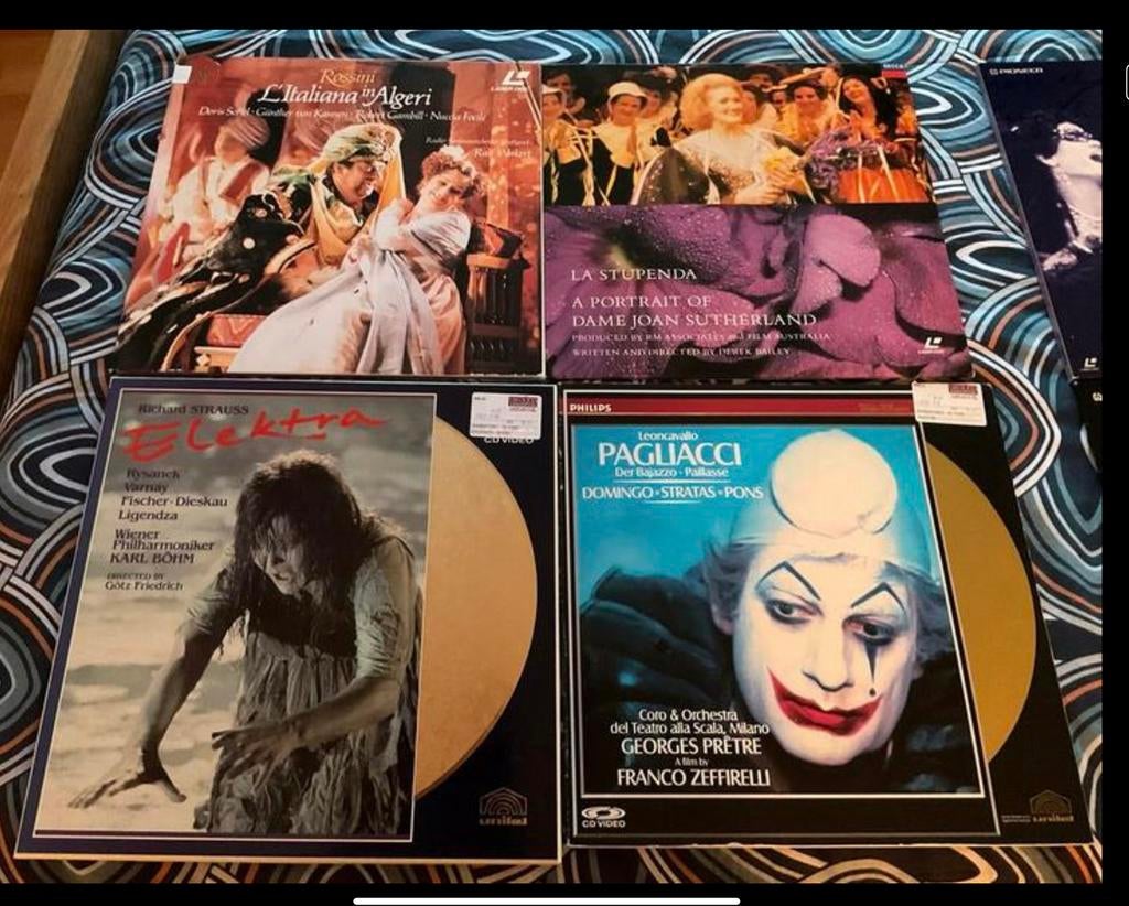 Laserdisc Opera 19 stuks nog PAL ook per stuk. Vanaf 5 euro, Ophalen of Verzenden, Zo goed als nieuw