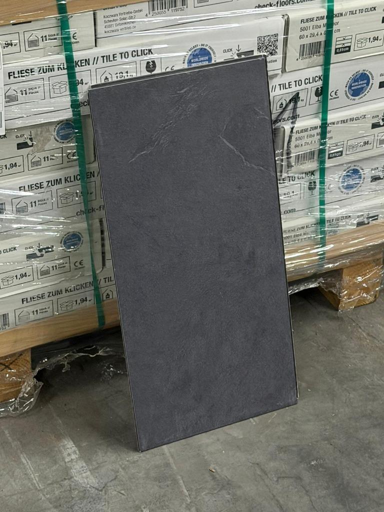 TEGELLAMINAAT 8.5MM (100% waterbestendig) OP=OP l € 9,98, Crème, 75 m² of meer, Overige typen, Nieuw