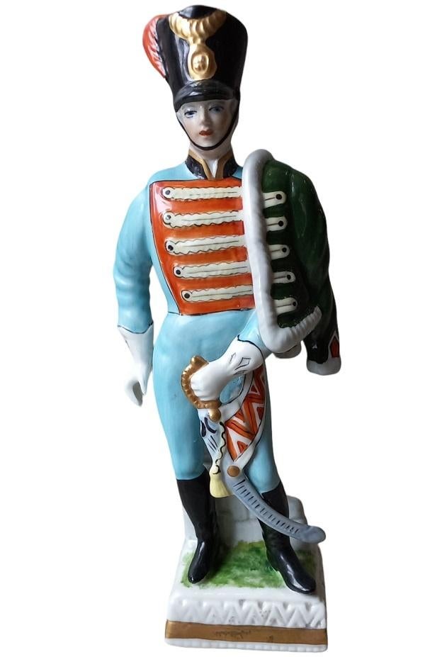 Napels Capodimonte soldaat "Husar"., Ophalen of Verzenden