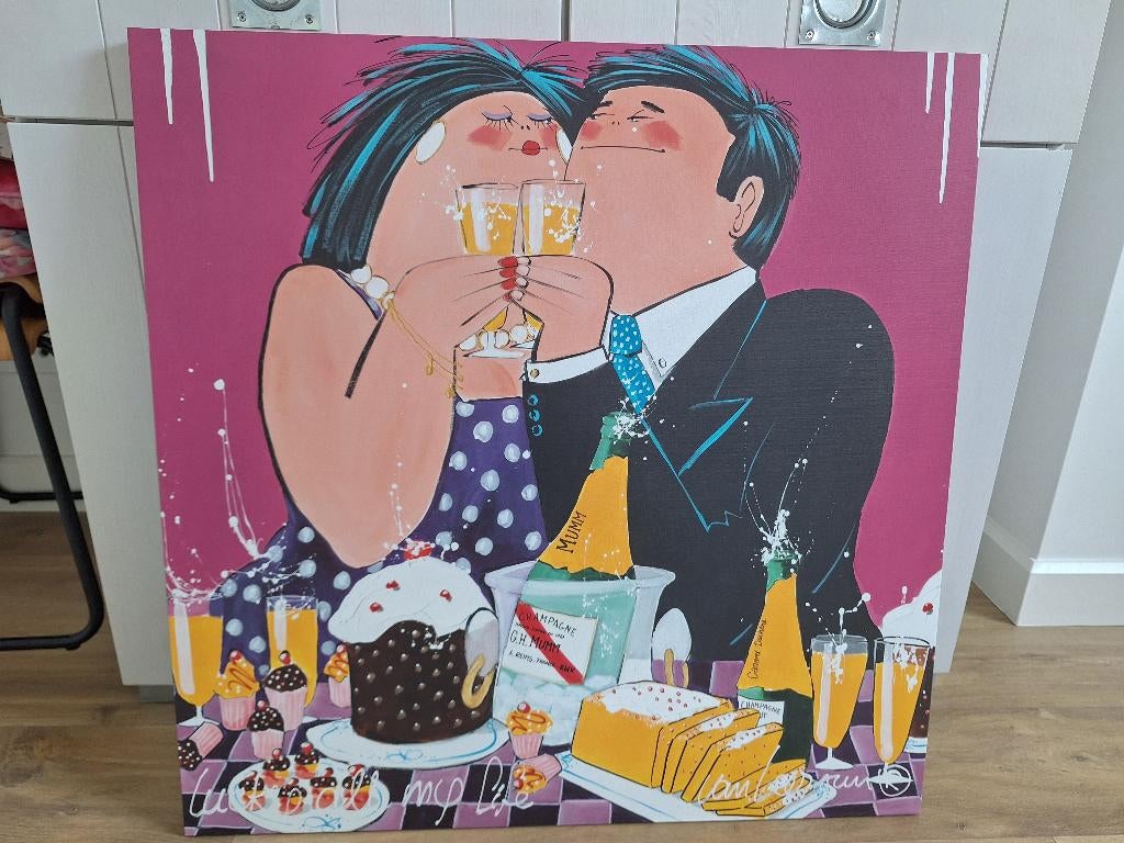 Schilderij de dikke dames, Ophalen