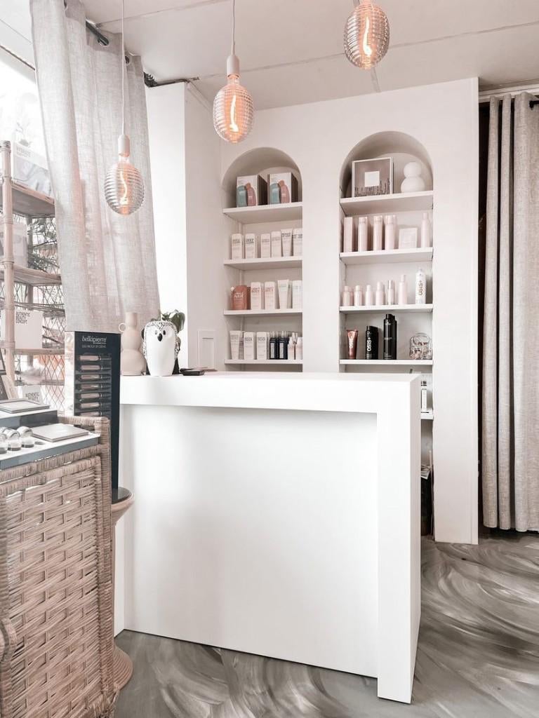 Kleine toonbank / balie / bar voor winkel of salon (120 cm), Ophalen of Verzenden, Zo goed als nieuw