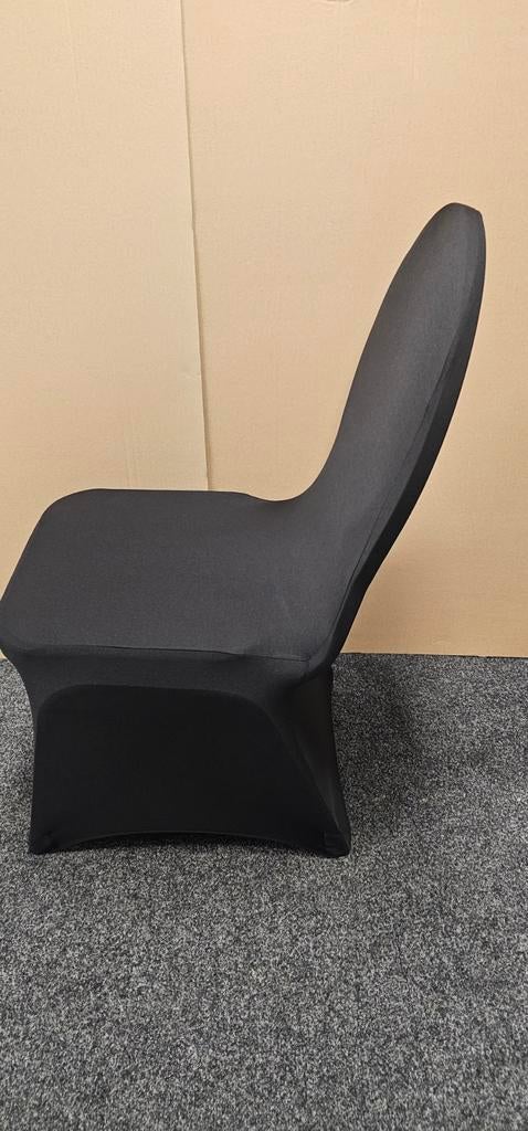5 stuks Nieuwe Stoel hoezen stretch voor Stackchairs stoelen, Zwart, Nieuw, Ophalen of Verzenden, Vijf, Zes of meer stoelen