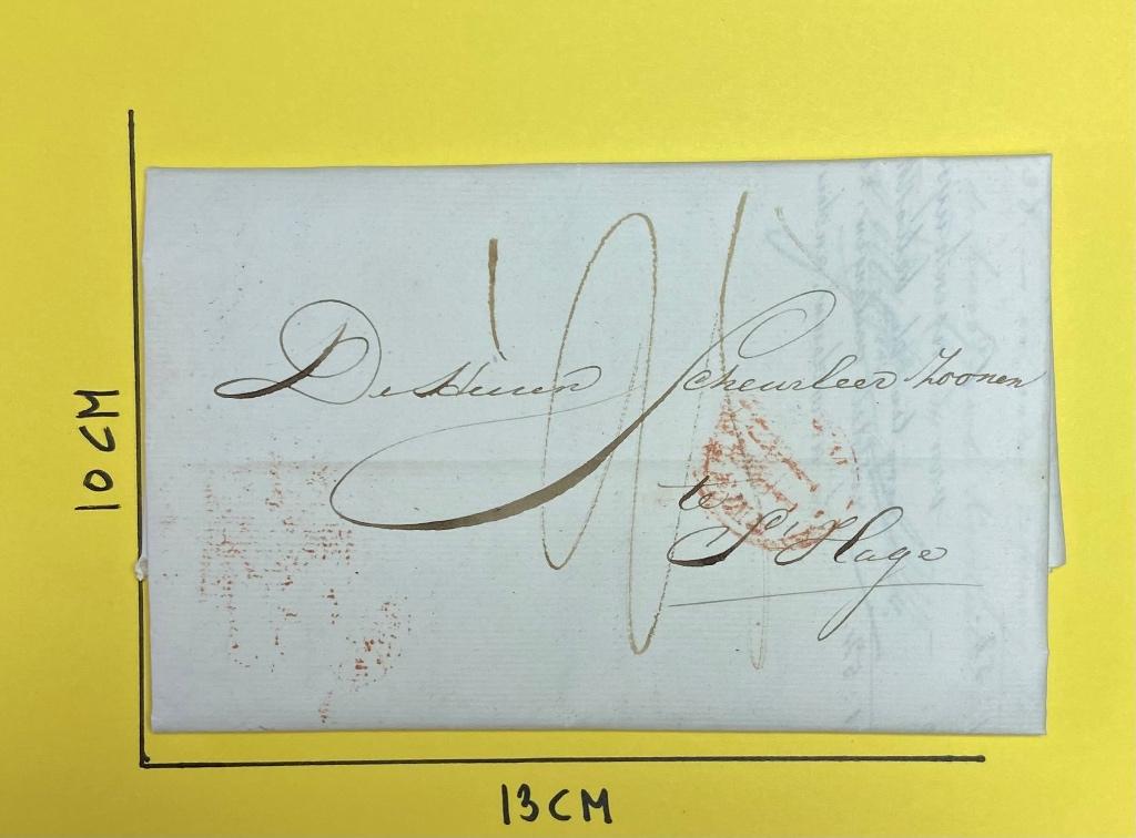 Nederland posthistorie Amsterdam-Den Haag 20 november 1846, Verzenden, Envelop