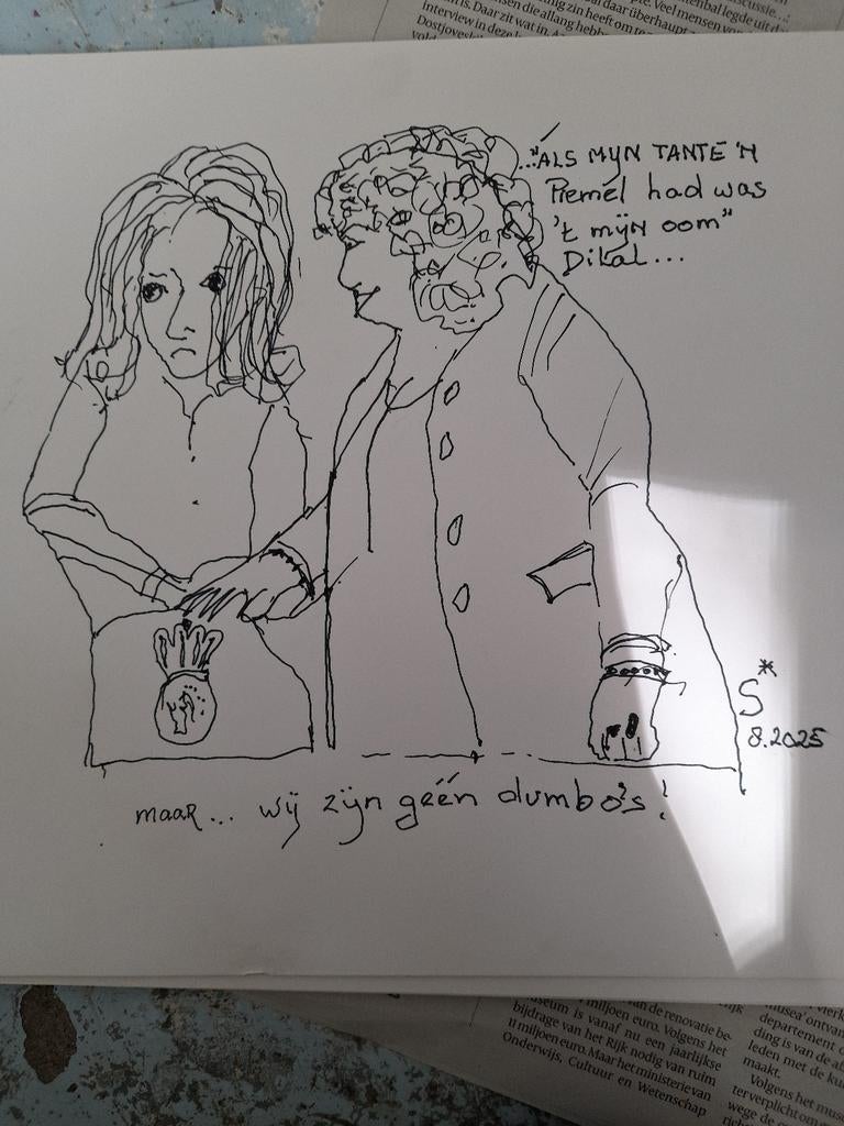 wij zijn GEEN DOMBO"S  Dilal  S*IRENE CARTOON 2025, Ophalen of Verzenden