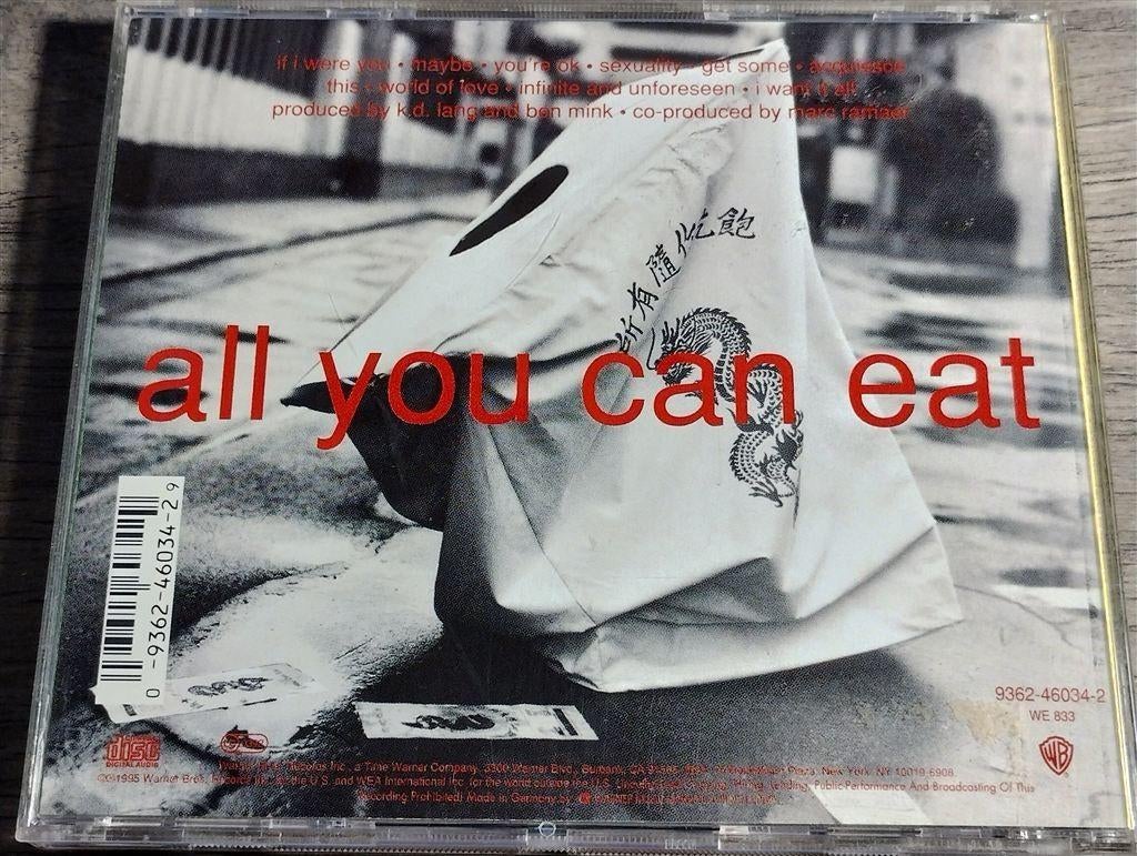 K.D.Lang - All You Can Eat, Ophalen of Verzenden, Zo goed als nieuw