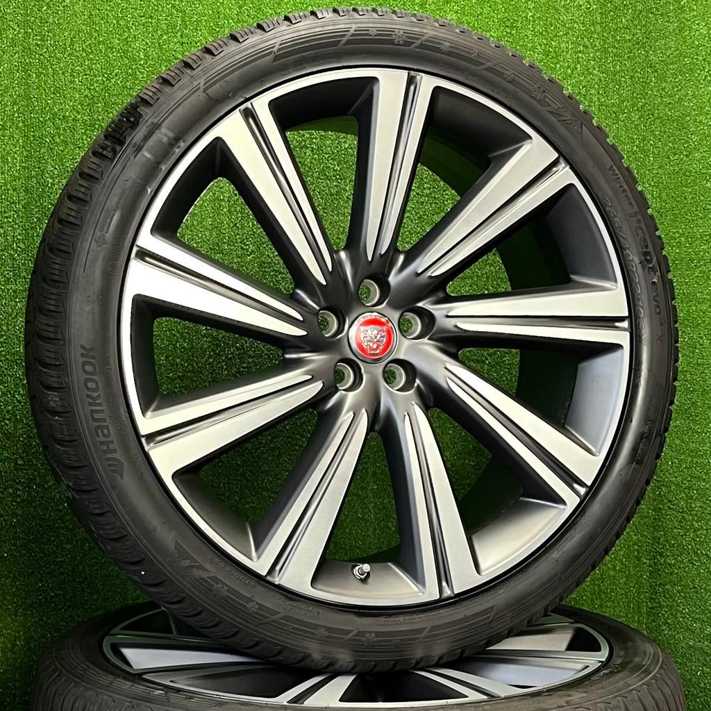 Originele 22 inch Jaguar velgen winterbanden I-pace F-pace, Info@jaguar.com, Gebruikt, 265 mm, Banden en Velgen