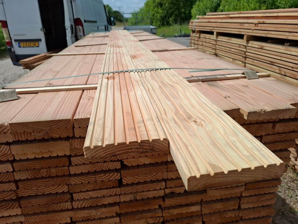 Partij 50 stuks douglas vlonderplanken 4 m bezorgen mogelijk, Tuin en Terras, Ophalen, Nieuw, A, Hout