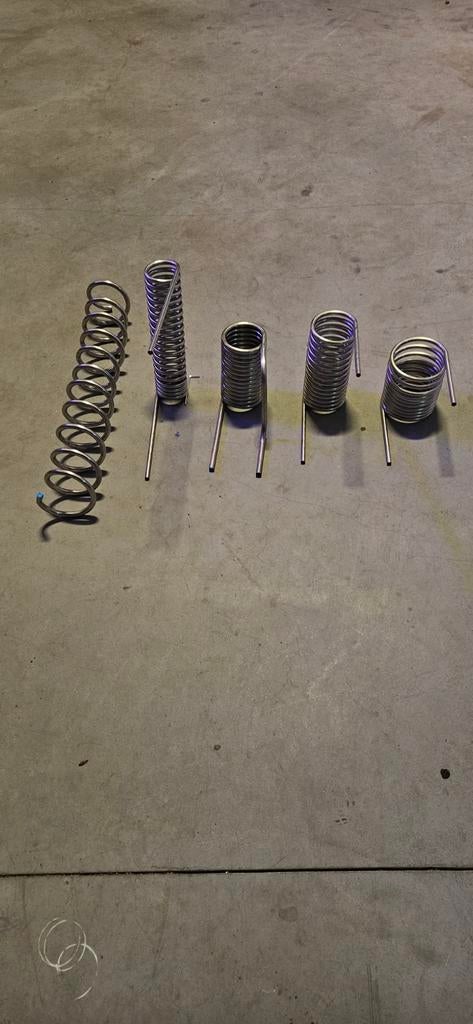 Diverse 6m spiralen rvs316l 15mm / 12mm buis warmtewisselaar, 6 meter of meer, Overige typen, Nieuw, Ophalen of Verzenden