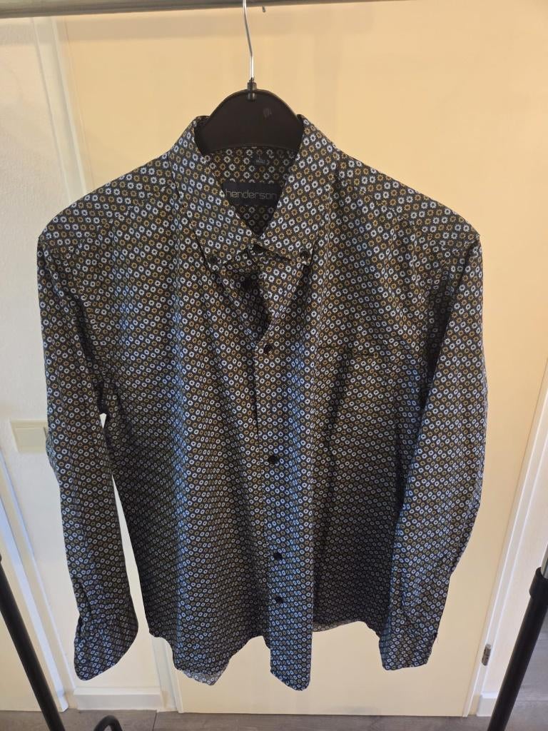 heren hemd Henderson, Kleding | Heren, Overhemden, Overige kleuren, Henderson, Ophalen of Verzenden, Zo goed als nieuw