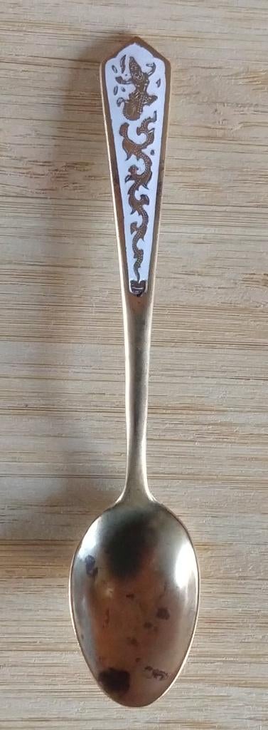 theelepel Demitasse wit Thailand, volgnr 82, Ophalen of Verzenden