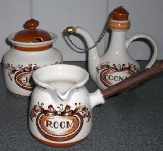 ZENITH JAREN 60 JAM POT * RETRO * Strik Decor ! *, Verzenden, Keramiek, Overige typen, Zo goed als nieuw