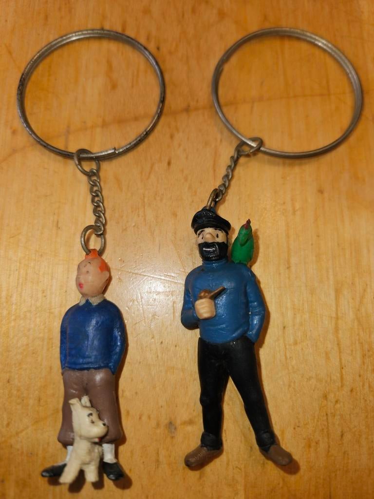 Sleutelhangers Kuifje en kapitein Haddock, Ophalen of Verzenden, Merk