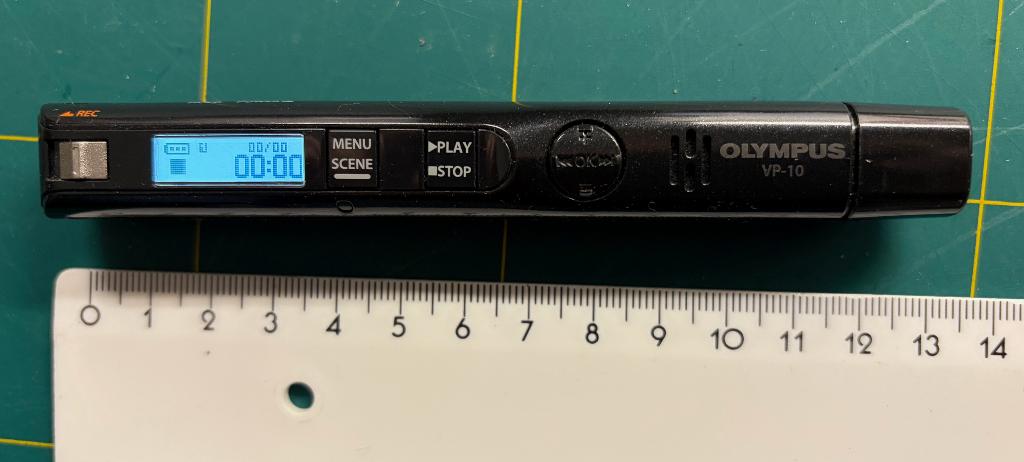 Olympus  VP-10 Digitale voice recorder in nieuwstaat, Audio, Tv en Foto, Professionele Audio-, Tv- en Video-apparatuur, Ophalen of Verzenden