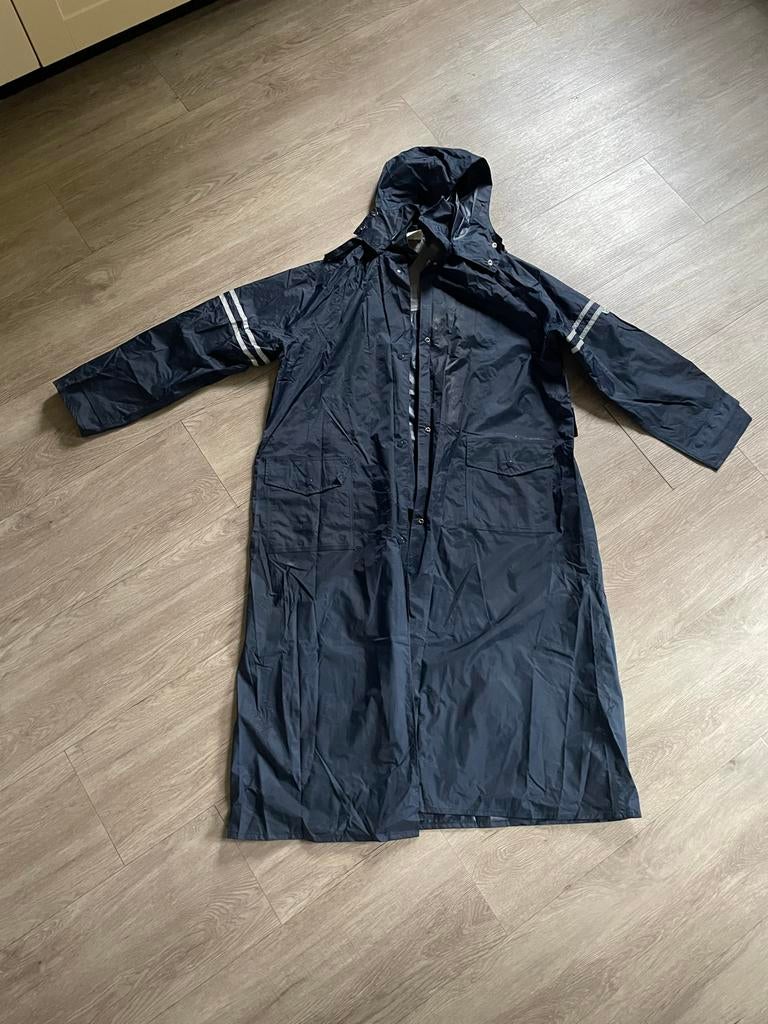 Anuy lange Regenjas voor fietsen Maat 38/40 (M), Ophalen of Verzenden, Zo goed als nieuw, Maat 38/40 (M), Blauw