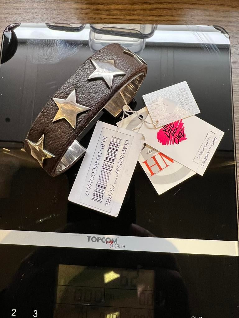 Zilveren Otazu armband 60 gram 925 zilver, Sieraden, Tassen en Uiterlijk, Armbanden, Ophalen of Verzenden, Nieuw, Bruin, Zilver