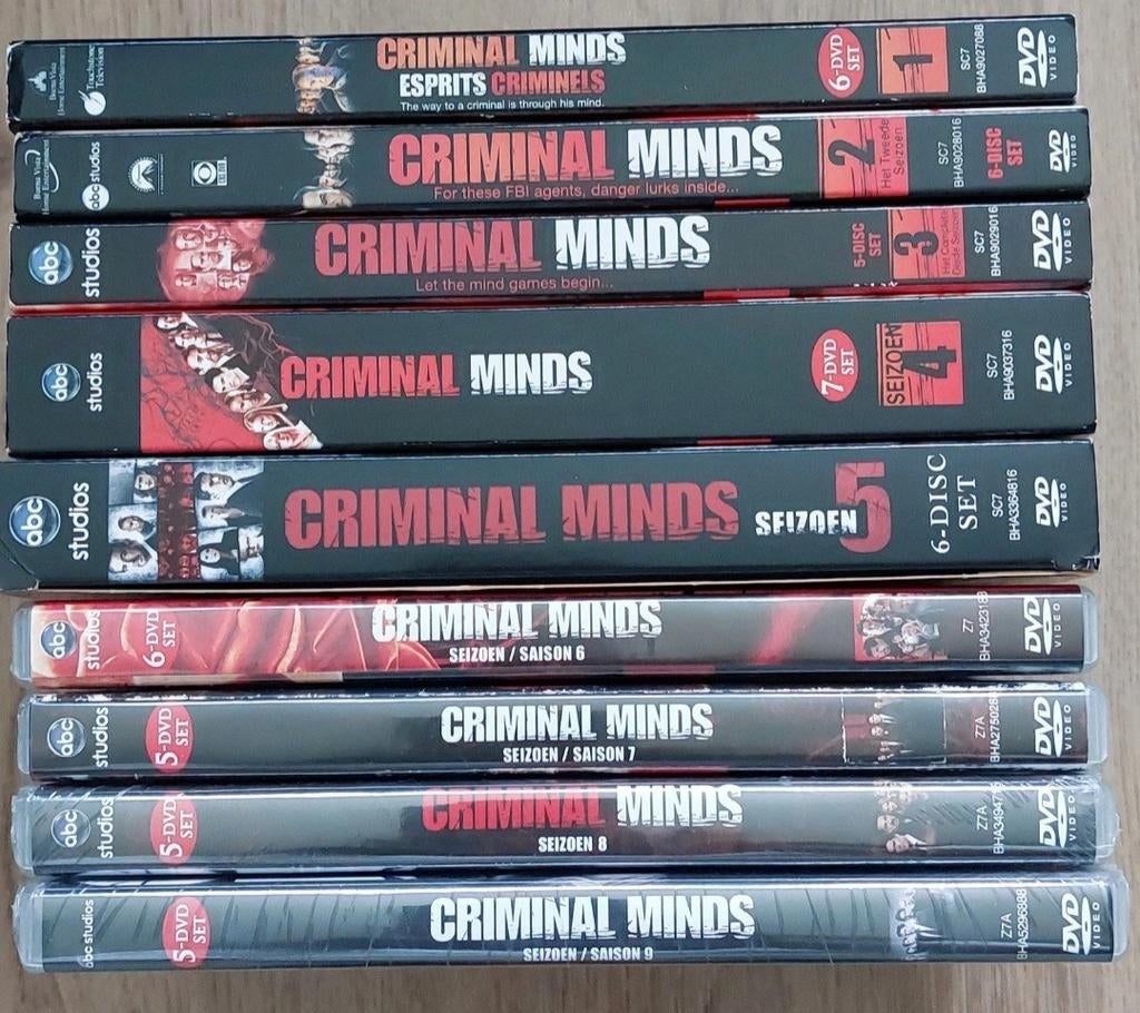 Criminal Minds seizoen 1 t/m 9, Cd's en Dvd's, Dvd's | Tv en Series, Boxset, Ophalen of Verzenden, Actie en Avontuur, Nieuw in verpakking