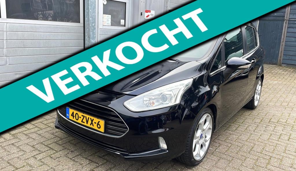 Ford B-Max 1.0 EcoBoost Titanium-Leder-Clima-Cruise-Velgen, Voorwielaandrijving, Euro 5, 101 pk, Gebruikt
