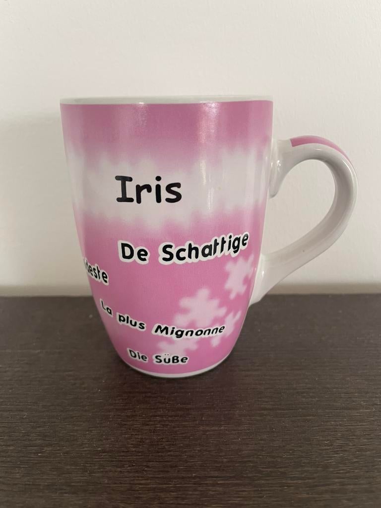 Mok met naam Iris / beker, Ophalen of Verzenden, Nieuw