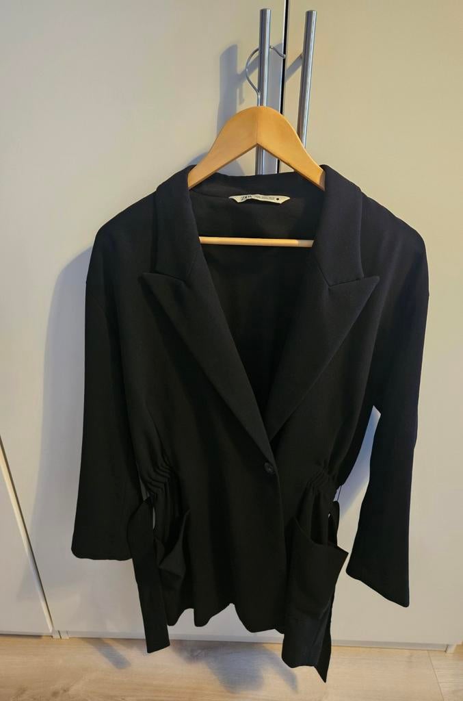Blazer zwart Zara maat S, Ophalen of Verzenden, Zo goed als nieuw, Jasje, Maat 36 (S)
