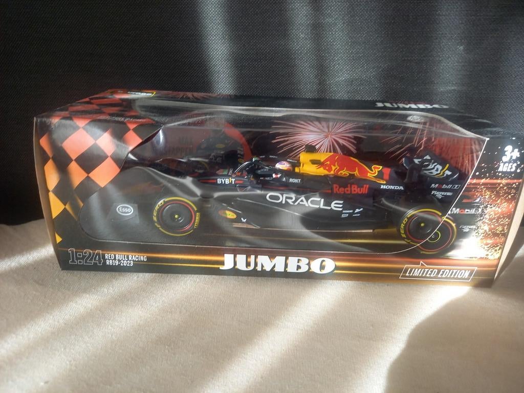 Te koop 5 model auto's van max verstappen jumbo actie, Ophalen of Verzenden, Bburago