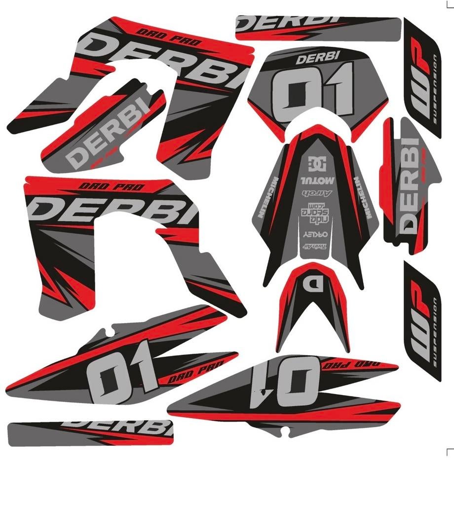 Derbi DRD Pro Stickerset - Nieuwstaat, Ophalen, Nieuw