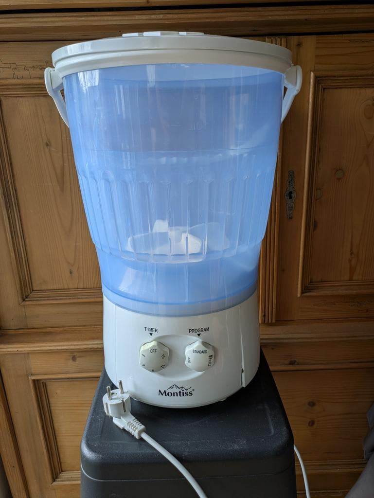 Compacte Montiss Camping Wasmachine - Ideaal voor Onderweg, Minder dan 85 cm, Minder dan 4 kg, Bovenlader, Ophalen of Verzenden