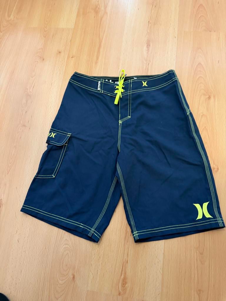 Stoere Hurley zwemshort blauw maat 146/152, Ophalen of Verzenden, Zo goed als nieuw, Maat 146, Zwembroek