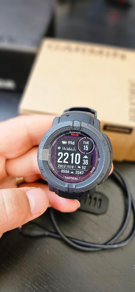Garmin Instinct 2 Solar Tactical (New), Ophalen, GARMIN, Zwart, Nieuw