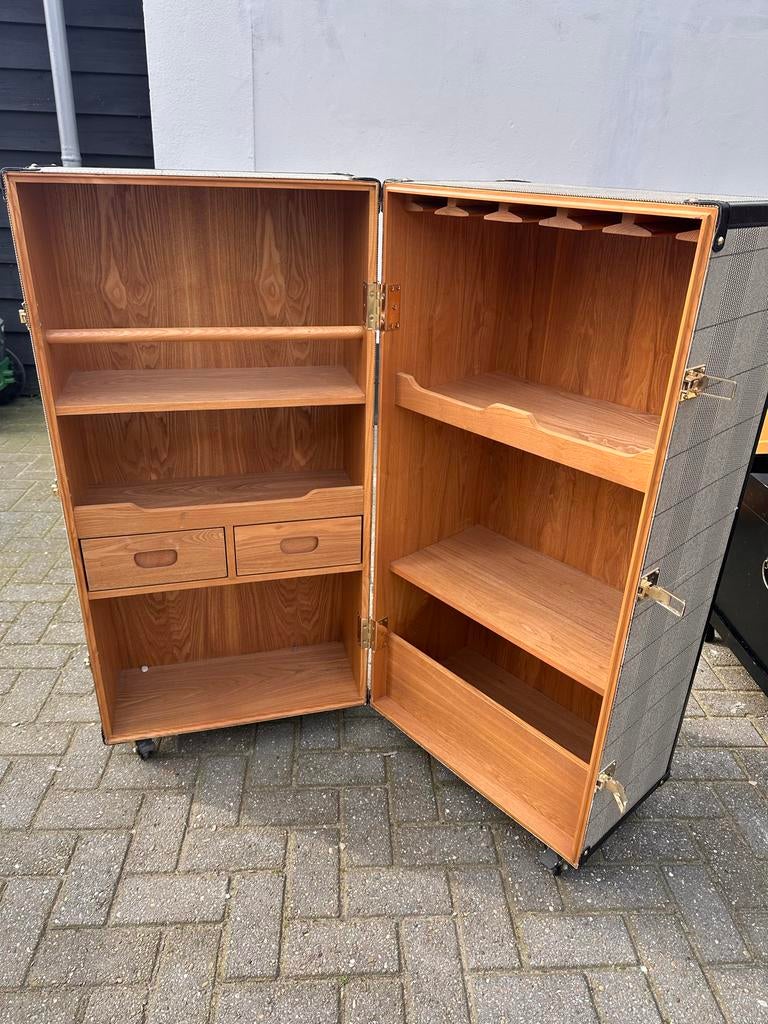 Martini Bianco Drankkast Zandkleur - Stijlvolle Barkast, Huis en Inrichting, Kasten | Overige, Ophalen of Verzenden, Zo goed als nieuw