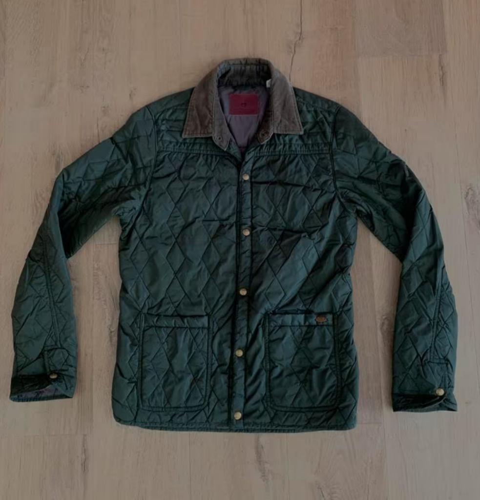 ZGAN: Scotch & Soda groene jas (46) (Barbour model), Ophalen of Verzenden, Zo goed als nieuw, Maat 46 (S) of kleiner, Scotch & Soda