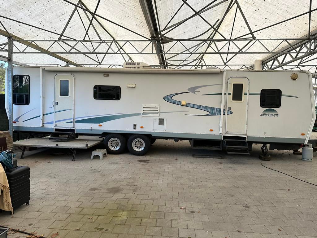 Americaanse woontrailer incl inboedel, Overige merken, Tot en met 2, Particulier, 8 meter en meer