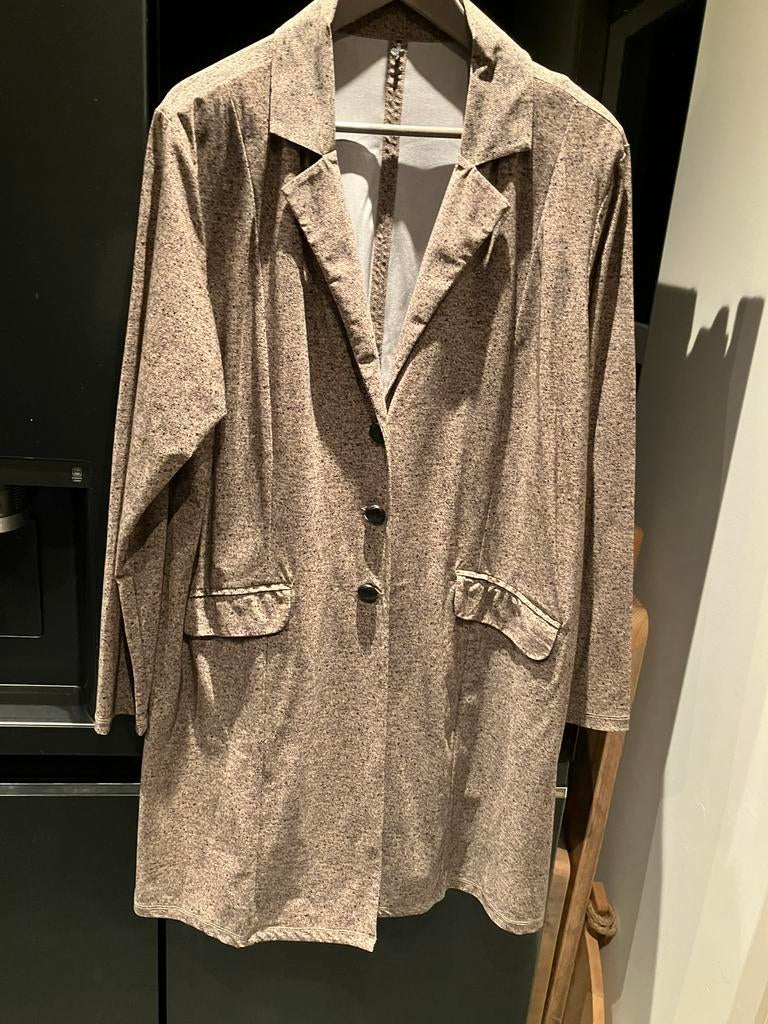 Plus  Basics pantalon en lange colbert, maat 48, Kleding | Dames, Grote Maten, Ophalen of Verzenden, Zo goed als nieuw, Zwart